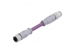 M12, 5-pos, kaabel DEVICENET emane/isane, 0,6m, IP67