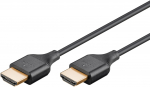 HDMI kaabel 1.0m + Ethernet, CEC, HDR, eARC, 8K 7680x4320@60Hz, slim, must