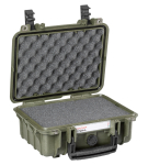 Kohver 316x270x143mm, veekindel, roheline, vahuga, IP67, 1.46kg