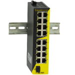 Switch: 16x 10/100BaseT(X), 1x SFP, 5 VDC - 30 VDC, -40&deg;C kuni +80&deg;C