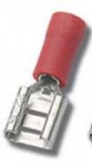 Faston pesa 6,35x0,81mm 0,25...1,5mm2 juhtmele, punane, 100tk