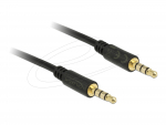 3.5mm kaabel 3.0m, 4pin, must