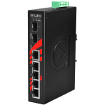 Switch: 5 x 10/100/1000BaseT(X), 2 x SFP, -40 kuni 80&deg;C, mittemanageeritav, DIN