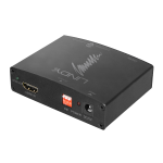 Konverter HDMI (M) - HDMI + TosLink ja RCA (hdmi heli eraldaja ja l&auml;bilaskja), 4K@30Hz, must