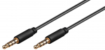 3.5mm kaabel 4pin 1.0m, must