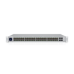 Switch: 48 x GbE RJ45, 4 x 1G SFP, Layer 2, fanless, r&auml;kitav