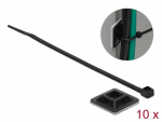 Kaablisidemed fiksaatoriga 300 x 3.4mm, mustad (10tk)
