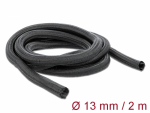 Kaablir&uuml;&uuml;s 13mm, must, 2.0m pol&uuml;ester, sukk, isesulguv