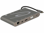 USB-C dock: 1xGigabit RJ45, 1xHDMI, 1x mini Displayport, 1x VGA, 3xUSB 3.0, 1xUSB-C, SD pesad,