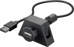 USB 2.0 pikenduskaabel A - A 0.6m, must, ferriidiga