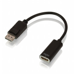 &Uuml;leminek DisplayPort (M) - HDMI (F), 4K@30Hz Passive (F) 0.15m, must