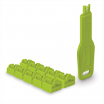 RJ45 pordilukk, roheline, 10tk, v&otilde;tmega