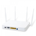 WiFi ruuter: LAN / GPON Gigabit AC1200 a/b/g/n/ac 2.4GHz ja 5GHz 2xRJ11, 4xRJ45, 1x USB, VoIP