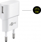 USB laadija 1 x USB + Apple Lightning kaabel 1.0m, valge