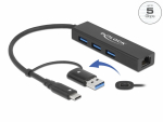 USB-C hub: 3x USB 3.2 - A, 1x Gigabit LAN, must