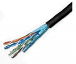 Keerdpaarkaabel Cat5e FTP 4x2x0,5 mitmekiuline v&auml;litingimustele must 305m/rull