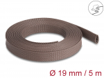 Kaablir&uuml;&uuml;s 19mm (14-30mm) pruun, 5.0m pol&uuml;ester, n&auml;rilistele vastupidavam