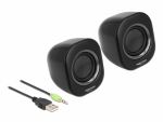 Stereo 2.0 mini arvutik&otilde;larid, 3.5mm, USB toitega