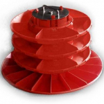 CAROUSEL diam.450mm 4 dishes orange not ESD plastic