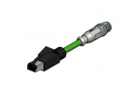 &Uuml;levormitud Konnektor RJ45 isane - M12x1, 4-pos, isane, 1.5m