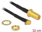 Antennikaabel 0.32m RP-SMA pesa - MMCX 90&deg; pistik