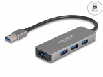 USB 3.2 hub, 4 porti, metallist korpusega, hall