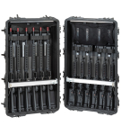Relvakast 1178x718x427mm, veekindel, must, ratastega, 25kg