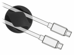 Juhtme hoidik 2-le kaablile (6tk), isekleepuv, must
