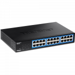 Switch: 24 x 10/100/1000Mbps, metallist, madal voolutarve, r&auml;kitav