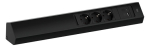 Toitepaneel Casia 3 x CEE7/3, 1 x USB-A, 1 x USB-C, 475 x 78 x 64mm, must