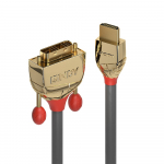 HDMI - DVI-D Single Link kaabel 1.0m, 2K@60Hz, GOLD