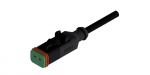 DT kaablikomplekt 2m IP67 koos DT06-2S &uuml;hendusega - must