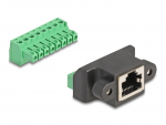 RJ45 (F) - Terminal Block 8pin