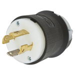 Lukustuv pistik, 30A, 125/250VAC must-valge, L14-30P NEMA