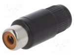 RCA pesa kaablile, must, nickel, Lumberg
