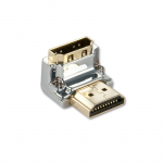 Adapter HDMI (M) - (F) 90kraadi, nurgaga alla, CROMO