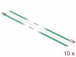 Kaablisidemed 400x4,6mm, terasest, rohelised (10tk)