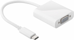 Konverter USB-C - VGA (F) 0.2m, valge, 1080p