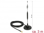 Ringantenn: 6 dBi, LTE, GSM, WLAN 2.4 GHz, Z-Wave, DECT, sise-ja v&auml;litingimustele, magnetalusega, RG-58 3.0m, sma pistik