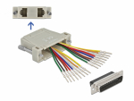 &Uuml;leminek D-Sub 25pin (M) - 2x RJ45 (F) &uuml;hendamiskomplekt, beež