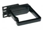 Kaablihoidja 1U vertikaalne must 80x80 plast