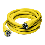 Lukustuv laeva kaablikomplekt, 50A 125/250V, 15.2m, kollane, mitte-NEMA, merendus