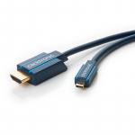 HDMI - Micro HDMI kaabel 3.0m, OFC, topeltvarjega, 4K 2160@30Hz