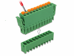 Terminal block PCB 10 pin 3.81mm, vertikaalne, -40&deg;C-105&deg;C