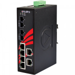 Switch: 6 x 10/100BaseT(X) PoE+, 2 x 100BaseFX multi-mode SC, -10 kuni 70&deg;C, mittemanageeritav, DIN, 12-36VDC