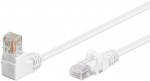 V&otilde;rgukaabel Cat5e UTP 10.0m, valge, (1x90&deg; nurgaga &uuml;les), CCA