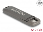 M&auml;lupulk USB-C 512 GB, metallist korpus, h&otilde;bedane, 20Gbps