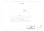Toitepaneel Desk 1, 3 x CEE7/3, 2 x USB-A, 324x74x93mm, must/hall