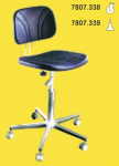 CLEAN ROOM CHAIR, H= 450/580, short back-rest, with castors