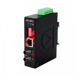 T&ouml;&ouml;stuslik konverter: 10/100T(X) to 100FX ST SM kuni 30km, -10&deg; kuni 70&deg;C, kompaktne, DIN